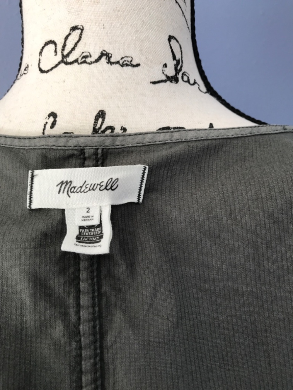 Green Corduroy Madewell Vest Size 2 - Picture 7 of 9